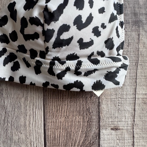 AERIE Scoop Neck Animal Print Bikini Swim Top NWT Sz Medium - Picture 12 of 13